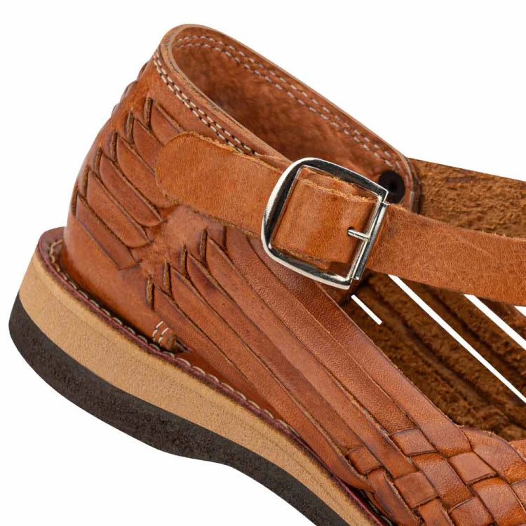 Sandalia huarache hombre KAFE artesanal | sandalia piel caballero