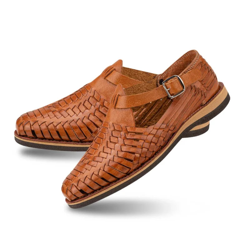 Sandalia huarache hombre KAFE artesanal | sandalia piel caballero