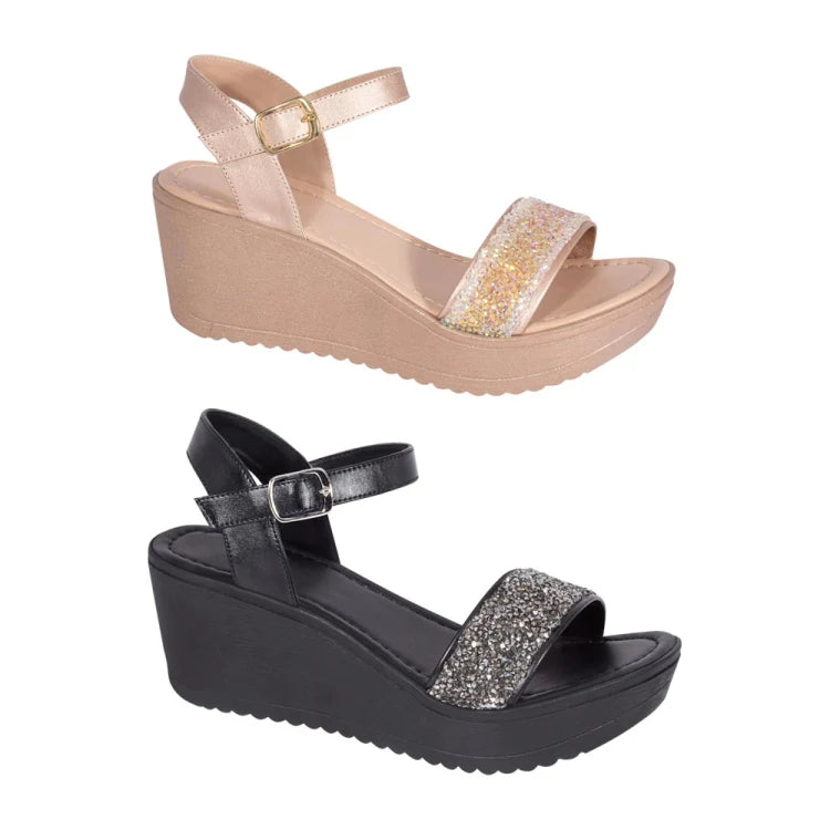 Sandalias de Plataforma VI LINE (Kit 2 Pares) | Ahorra y Combina Todo