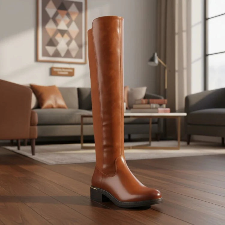 Bota extralarga para dama Tierra Bendita | bota stretch alta