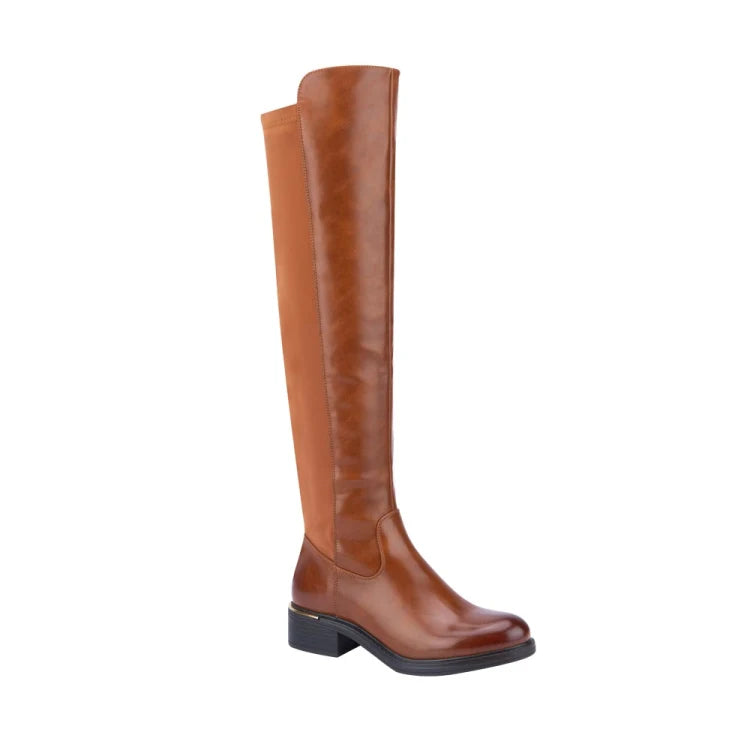 Bota extralarga para dama Tierra Bendita | bota stretch alta