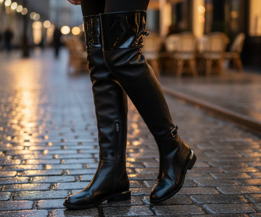 Bota alta mujer Tierra Bendita Deluxe hebilla metálica | botas urbanas dama