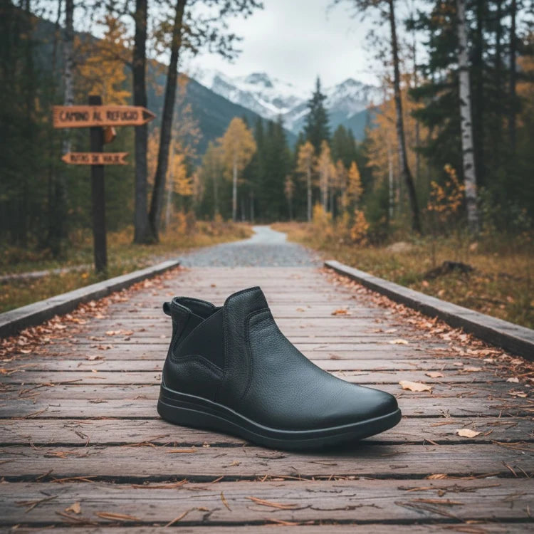 Bota de piel para dama Flexi | bota piel vacuno