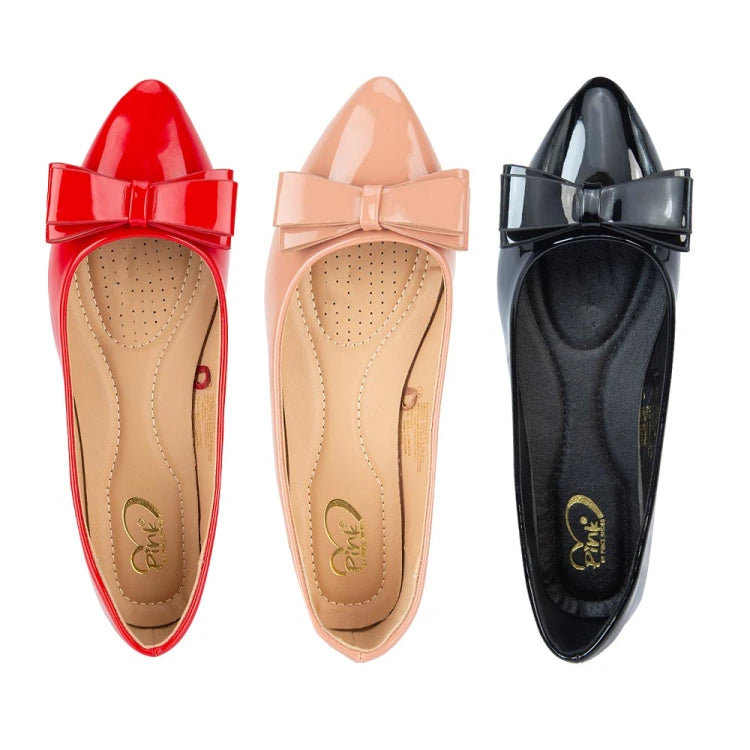 Kit ballerinas con moño para dama Pink by Price Shoes | ballerinas casuales