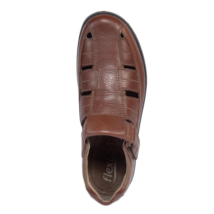 Sandalia hombre Flexi de piel | sandalia casual caballero