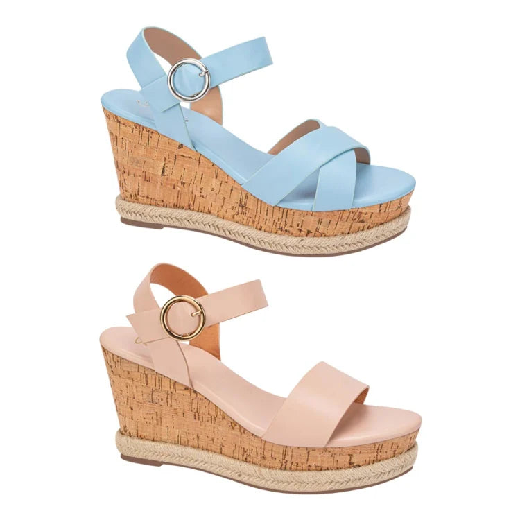 Sandalias de Plataforma VI LINE (Kit 2 Pares) | Más Estilo y Ahorro en un Solo Pedido