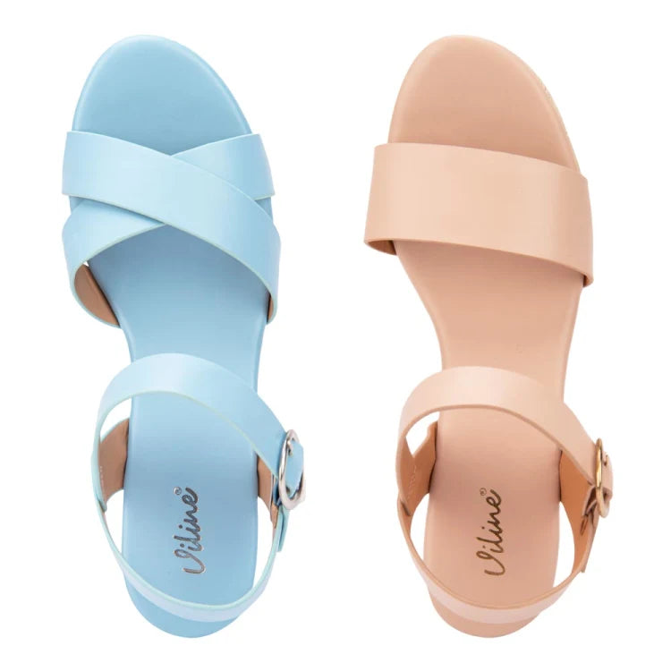 Sandalias de Plataforma VI LINE (Kit 2 Pares) | Más Estilo y Ahorro en un Solo Pedido