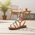 Sandalias Planas con Piedras para Mujer PINK | Cómodas y con Brillo