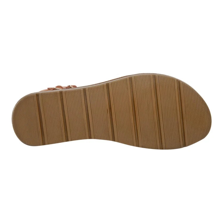 Sandalias Planas con Piedras para Mujer PINK | Cómodas y con Brillo
