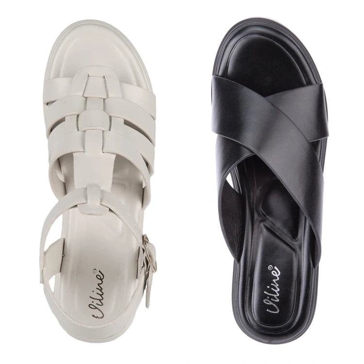 Sandalias Planas VI LINE (Kit 2 Pares) | Comodidad Todos los Días y Más Ahorro