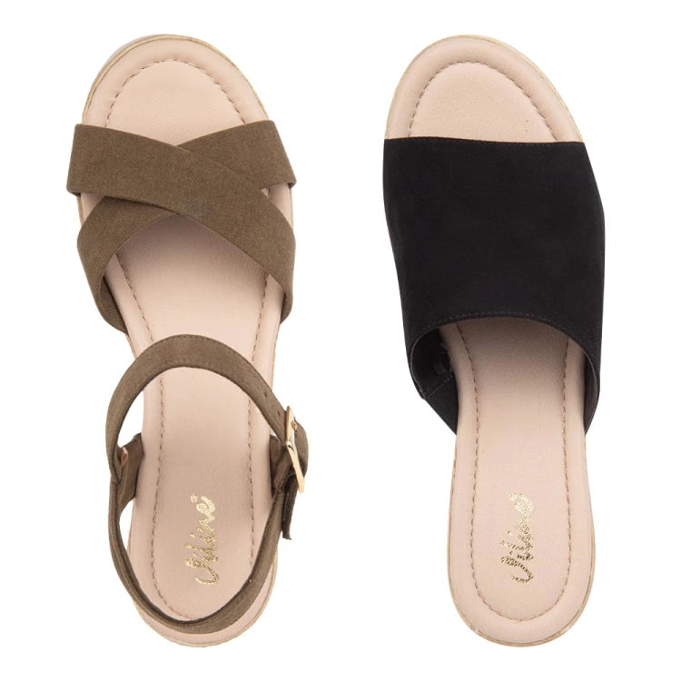 Sandalias de Plataforma VI LINE (Kit 2 Pares) | Más Altura, Más Estilo y Ahorro