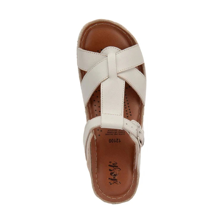 SHOSH sandalia plana de piel  DAMA 1218425