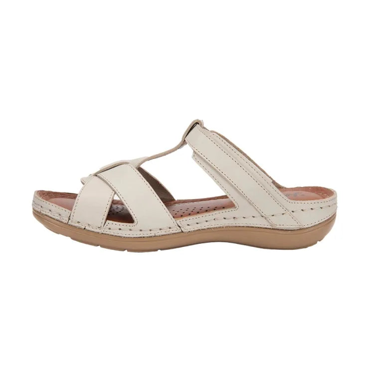 SHOSH sandalia plana de piel  DAMA 1218425