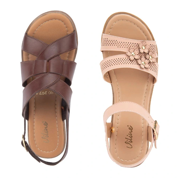 Sandalias de Plataforma VI LINE (Kit 2 Pares) | Más Opciones, Más Estilo y Ahorro