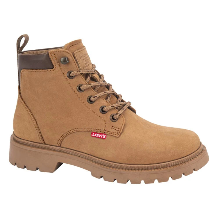 Bota hiker mujer Levi's piel nobuck café | bota trekking urbana dama