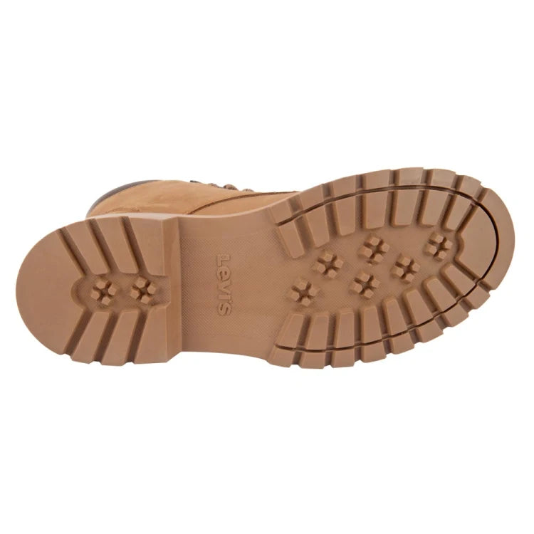 Bota hiker mujer Levi's piel nobuck café | bota trekking urbana dama