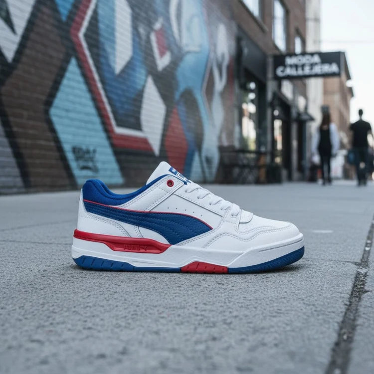 Tenis casual Puma Rebound V6 Lo JR para juniors | tenis urbanos