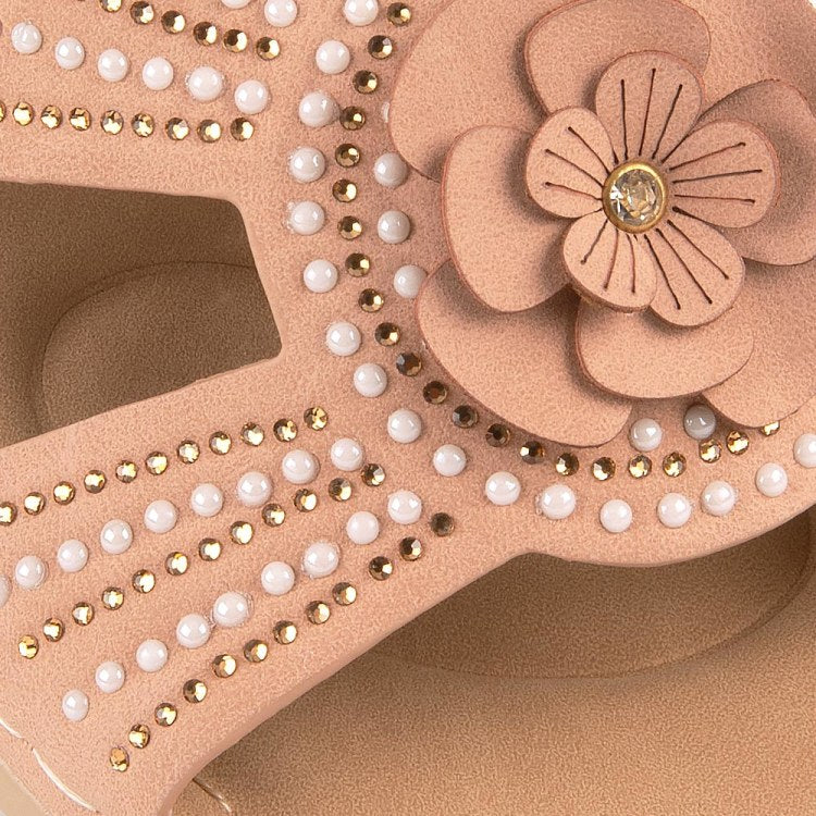 Sandalia de Plataforma SHOSH con Flor | Estilo que Destaca al Instante