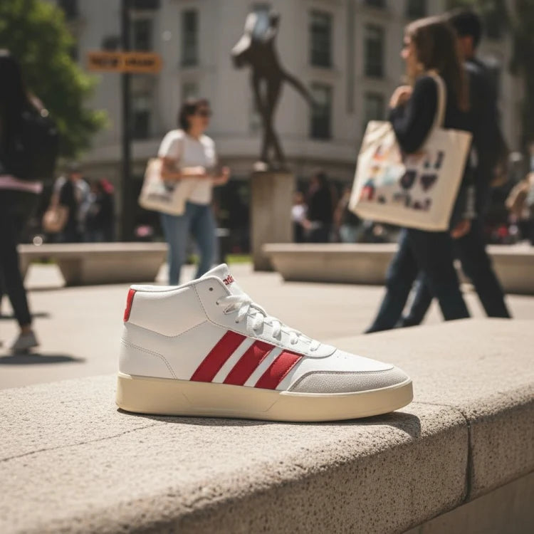 Tenis casual para caballero Adidas Breaknet Mid | tenis urbanos