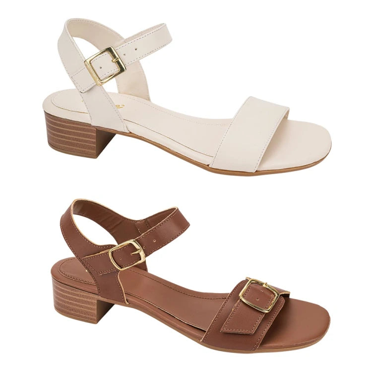 Sandalias Huarache con Tacón VI LINE (Kit 2 Pares) | Estilo, Comodidad y Versatilidad