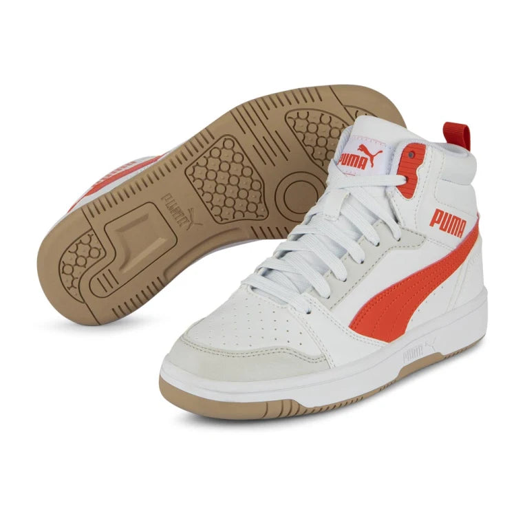 Tenis casual Puma Rebound V6 Mid JR para juniors | tenis urbanos
