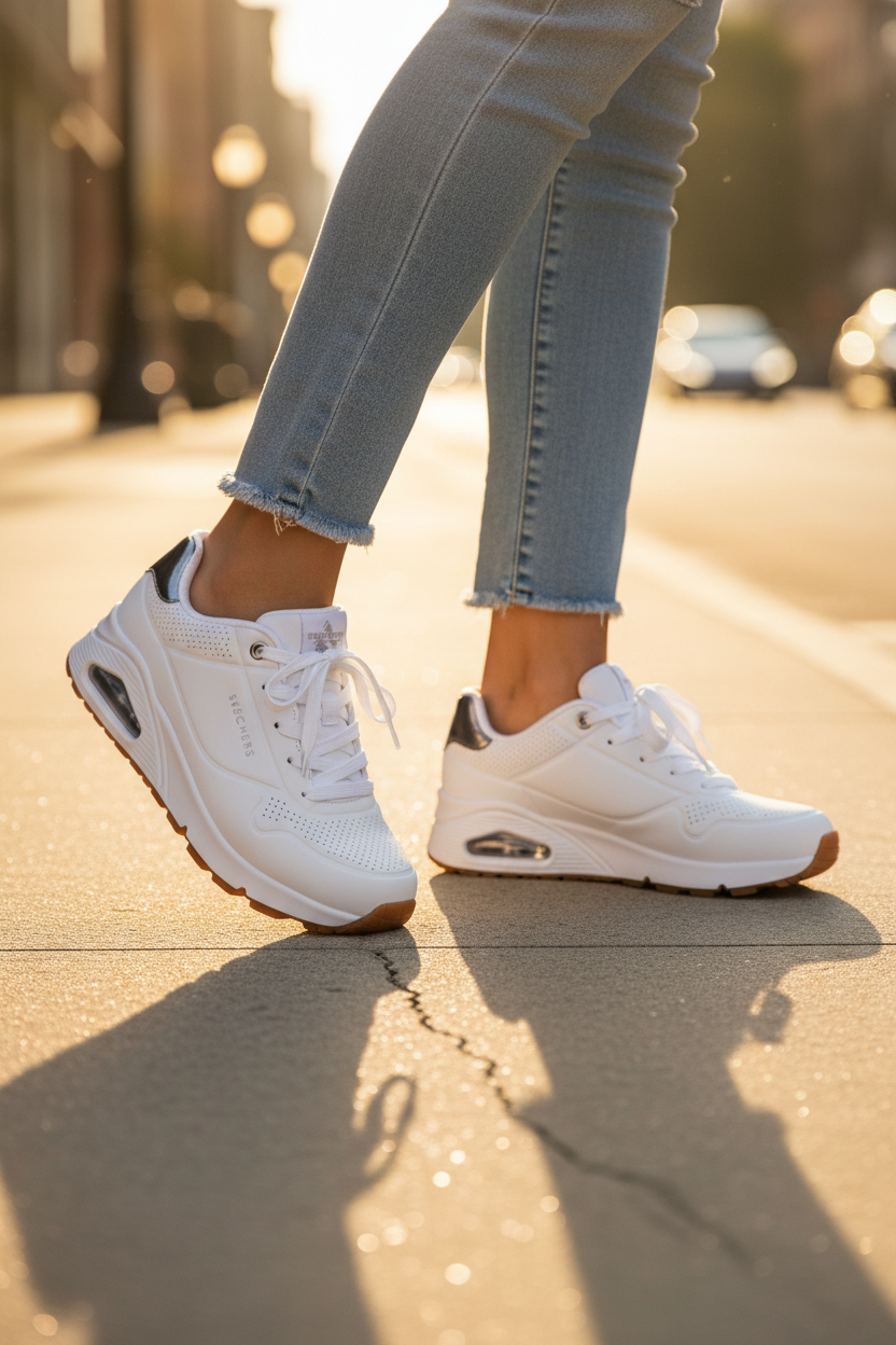 SKECHERS: Tenis casual Street Goldie para Niña con Air-Cooled Memory Foam