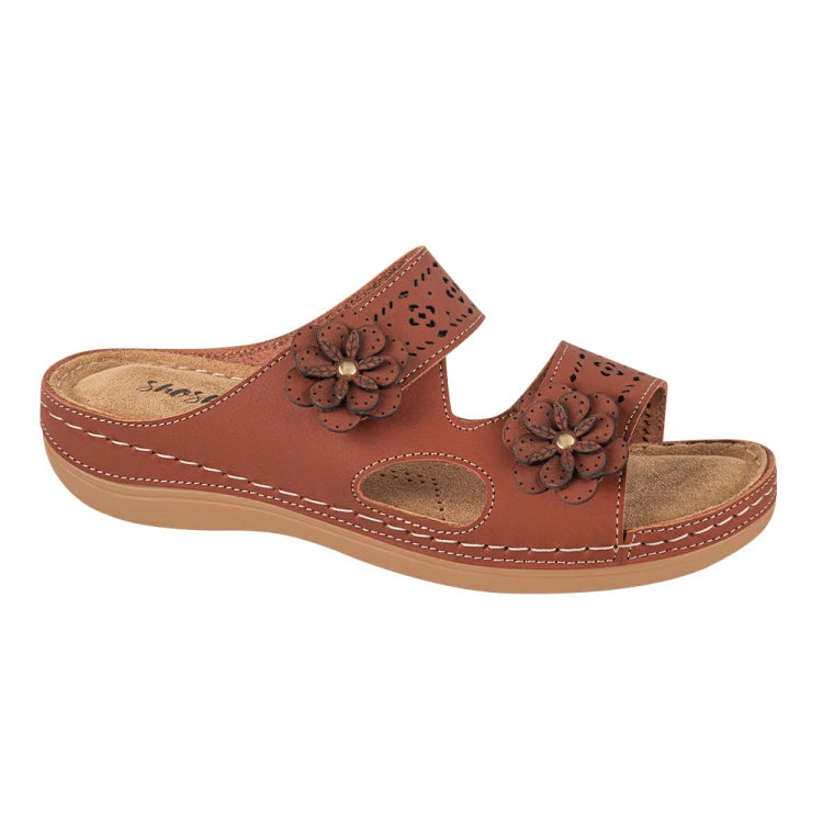 SHOSH sandalia plana de piel  DAMA 1298013