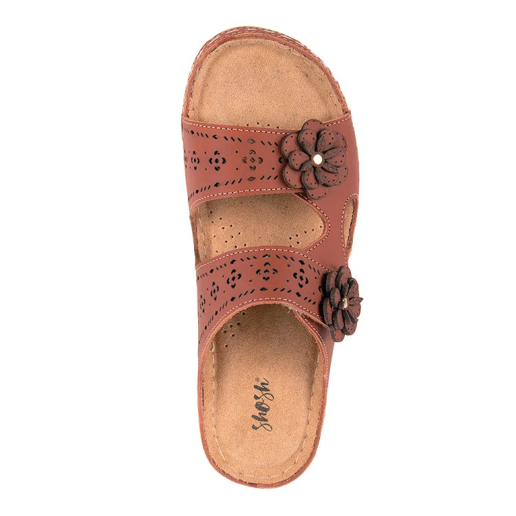 SHOSH sandalia plana de piel  DAMA 1298013