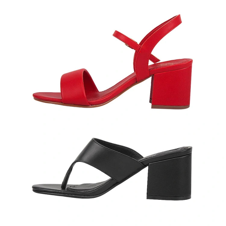 Kit sandalias tacón mujer básicas | sandalias de vestir dama