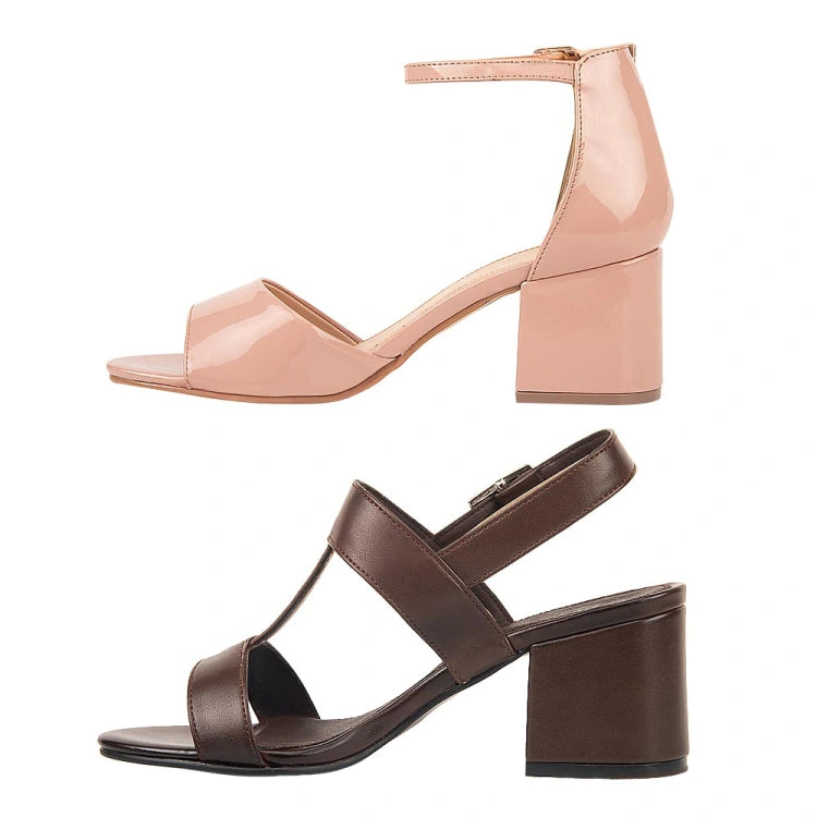 Kit sandalias tacón mujer Yaeli confort | sandalias básicas dama