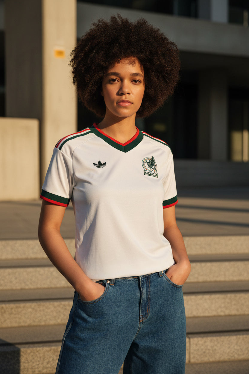 Jersey visitante Selección Nacional de México 26 para dama Adidas | jersey futbol