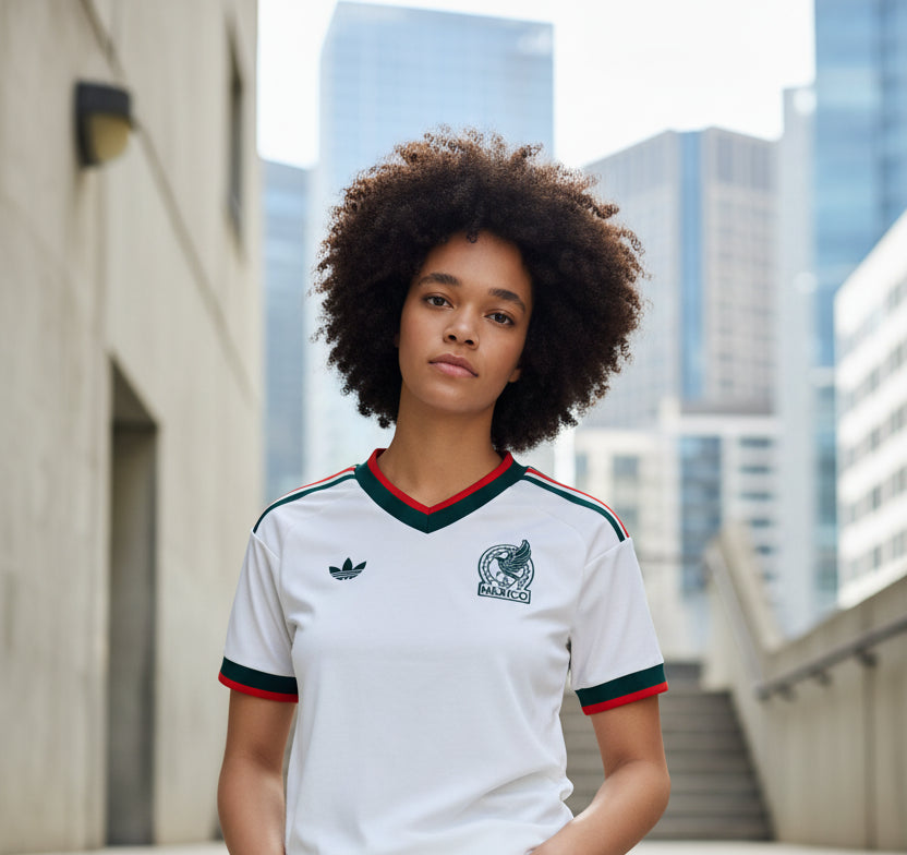 Jersey visitante Selección Nacional de México 26 para dama Adidas | jersey futbol