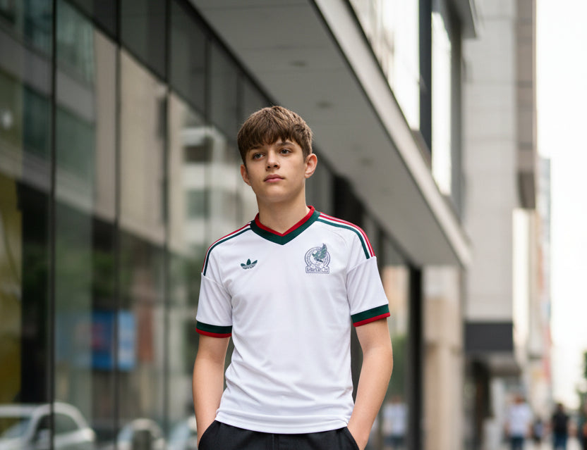 Jersey visitante Selección Nacional de México 26 para niño Adidas | jersey futbol