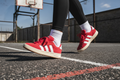 Tenis casual mujer Adidas GC Alpha SK8 rojo blanco | tenis retro mujer