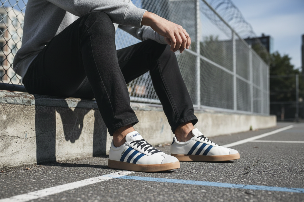 Tenis casual para caballero Adidas VL Court Base | tenis urbanos