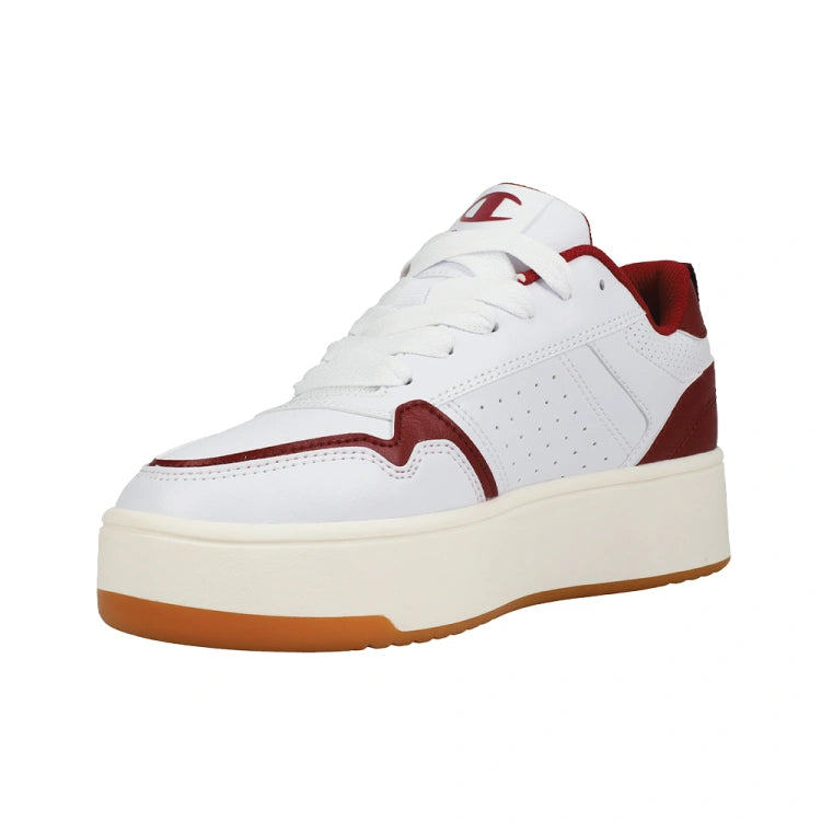 Tenis plataforma mujer Champion Lore Platform blanco rojo | tenis casual mujer