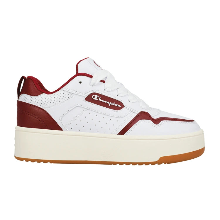 Tenis plataforma mujer Champion Lore Platform blanco rojo | tenis casual mujer