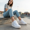 Tenis Plataforma Mujer DC Shoes Court Graffik | Tenis Skate Mujer