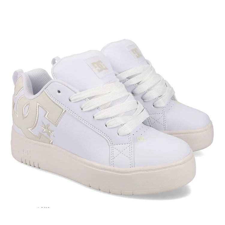 Tenis Plataforma Mujer DC Shoes Court Graffik | Tenis Skate Mujer