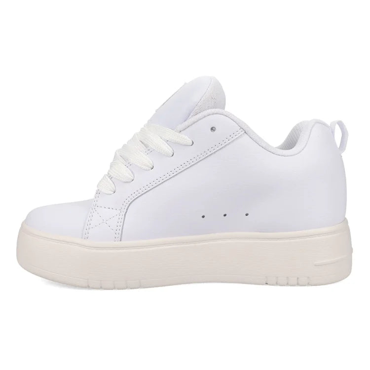 Tenis Plataforma Mujer DC Shoes Court Graffik | Tenis Skate Mujer