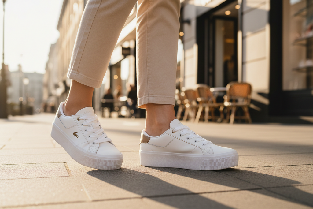 Tenis Plataforma Mujer Lacoste Ziane Platform | Tenis Casuales Mujer de Piel