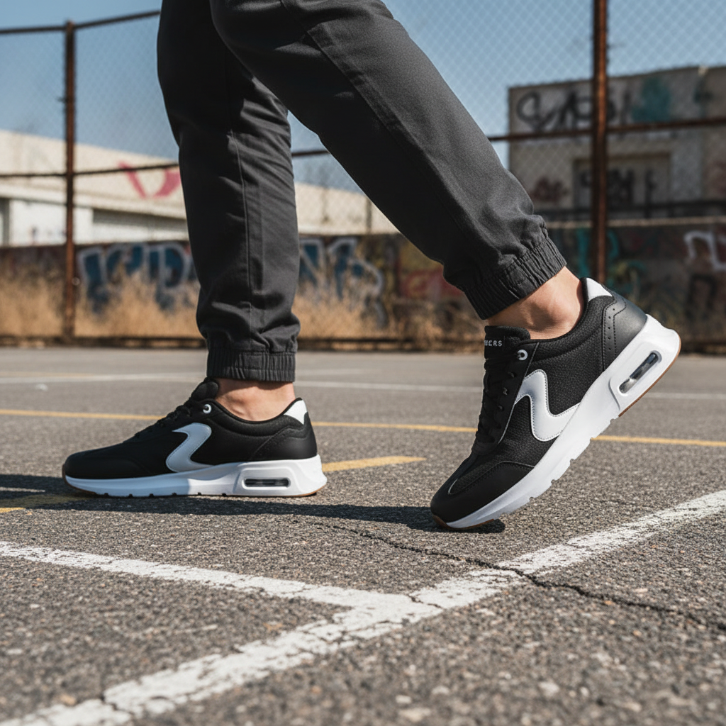 Tenis casual para caballero Skechers Skech-Air Court | tenis urbanos