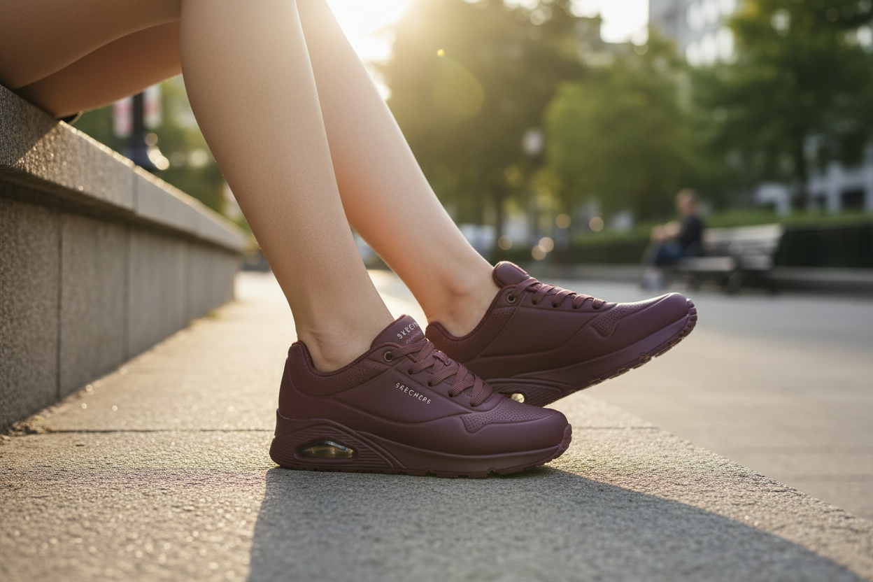 Tenis Skechers Uno Mujer | Tenis con Cámara de Aire y Comodidad