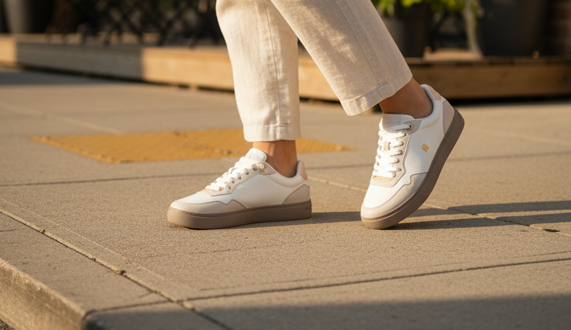 Tenis Casuales Mujer Tommy Hilfiger Cupsole Sneaker | Tenis Blancos para Uso Diario