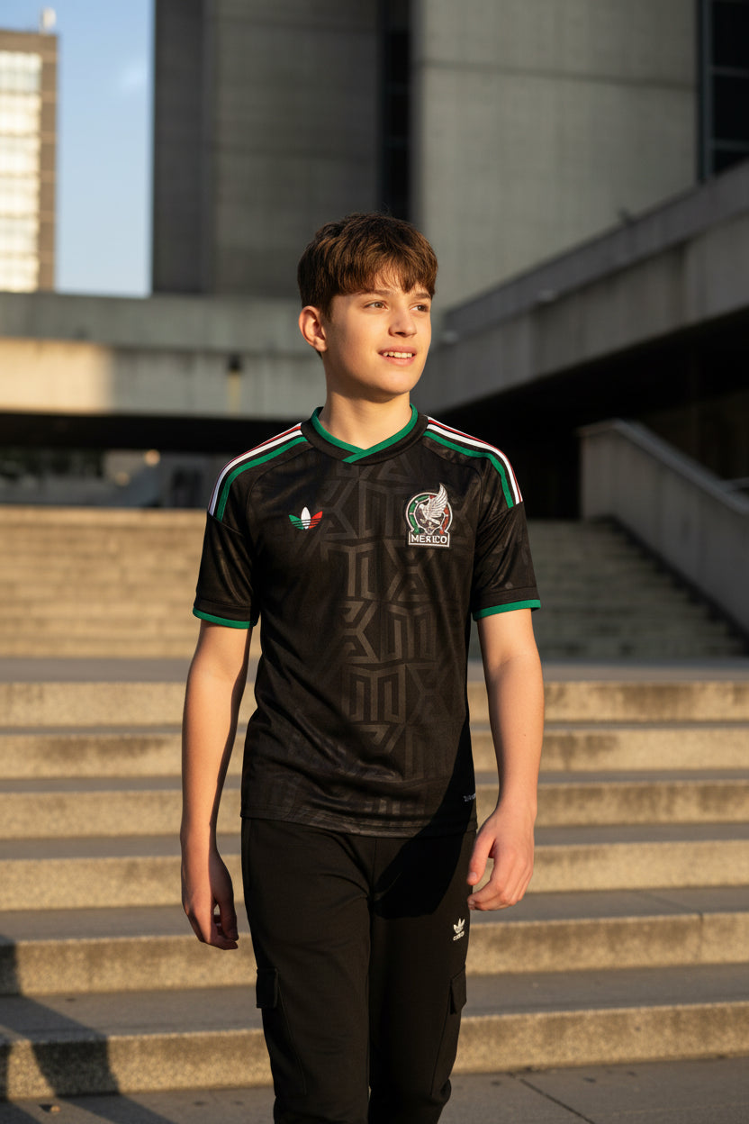 Tercer jersey Selección Nacional de México 26 para niño Adidas | jersey futbol