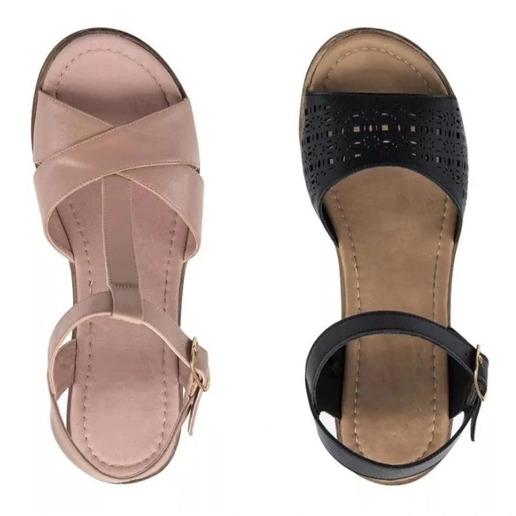 Sandalias de Plataforma para Mujer (Kit 2 Pares) VI LINE | Cómodas, Versátiles y en Oferta