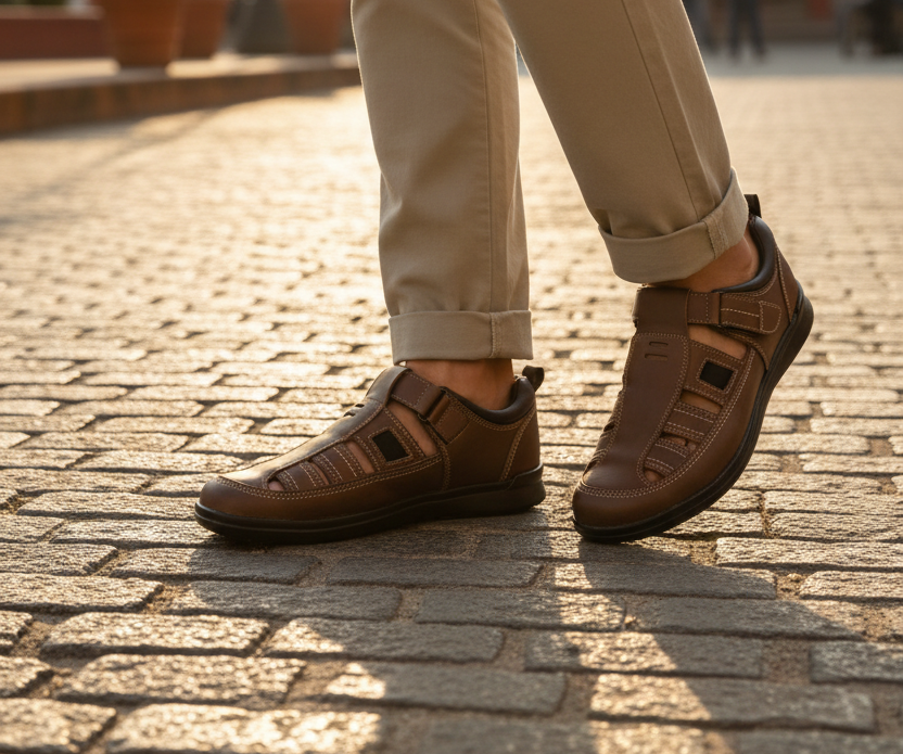 Sandalia hombre Nebel Walk con velcro | sandalia casual caballero