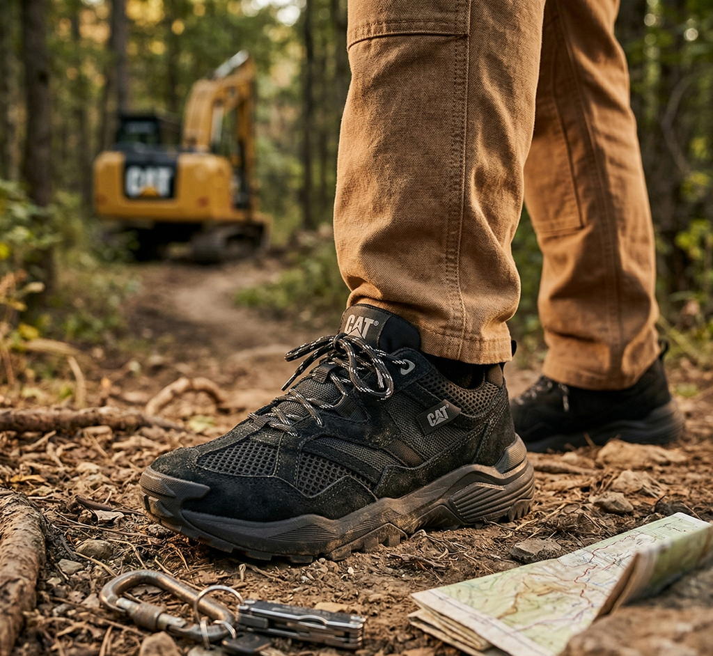 Choclo hiker para caballero Caterpillar Grapple Suede Mesh | calzado outdoor
