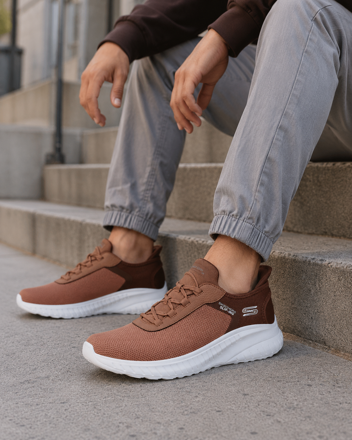 Tenis casual para caballero Skechers BOBS Squad Chaos | tenis urbanos