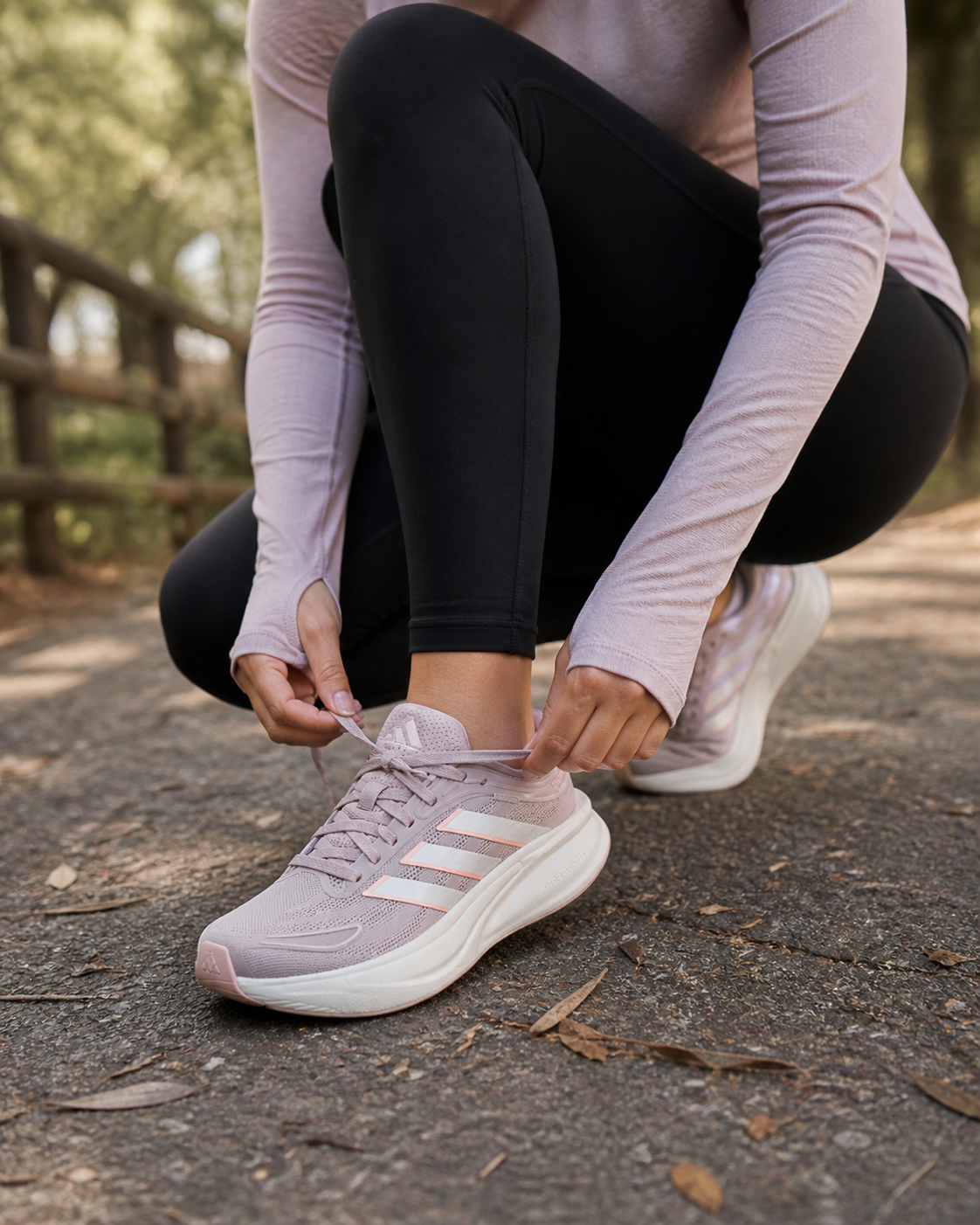 Tenis para correr mujer Adidas Response 2 W rosa blanco | tenis running mujer